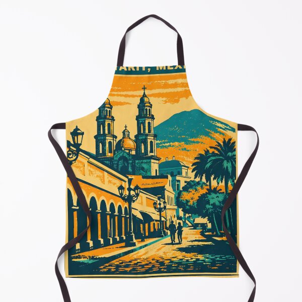 Item preview, Tepic Nayarit, Mexico Vintage Travel Tourism Art designed and sold by TravelersGems.