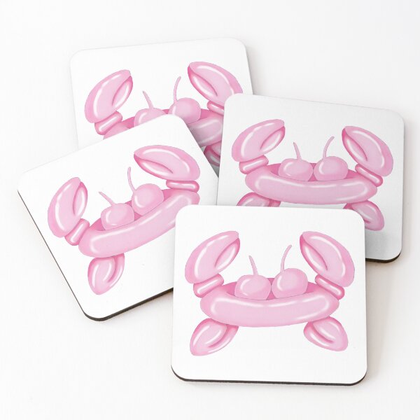 Item preview, pink balloon crab designed and sold by thecamillest.
