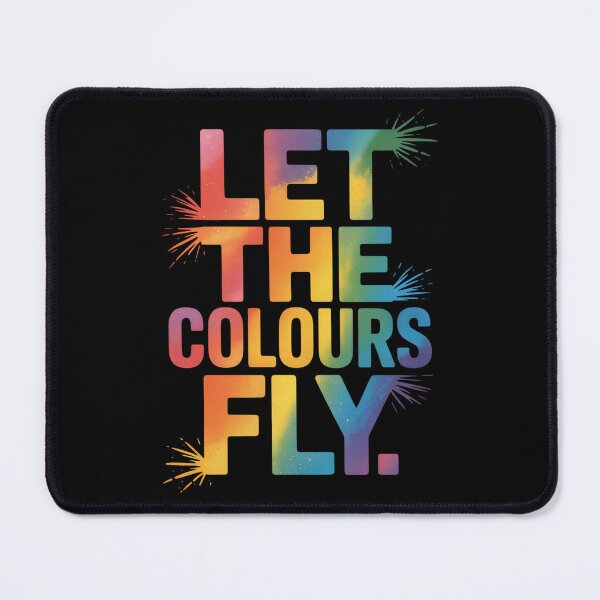 Item preview, Let The Colours Fly Holi Shirt | Bold Rainbow Festival of Colors Spring Quote Tee designed and sold by DarylWelsh2024.