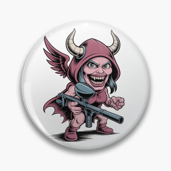 Item preview, Viking Succubus, grotesque monster character Sticker designed and sold by PaintballCrew.