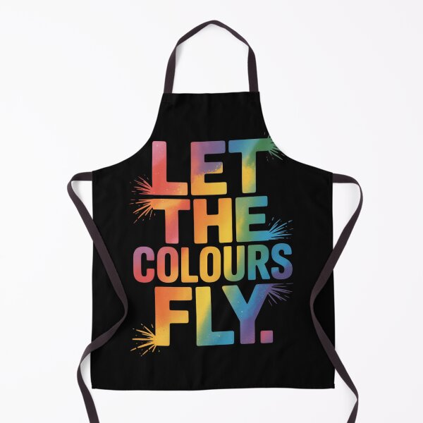 Item preview, Let The Colours Fly Holi Shirt | Bold Rainbow Festival of Colors Spring Quote Tee designed and sold by DarylWelsh2024.