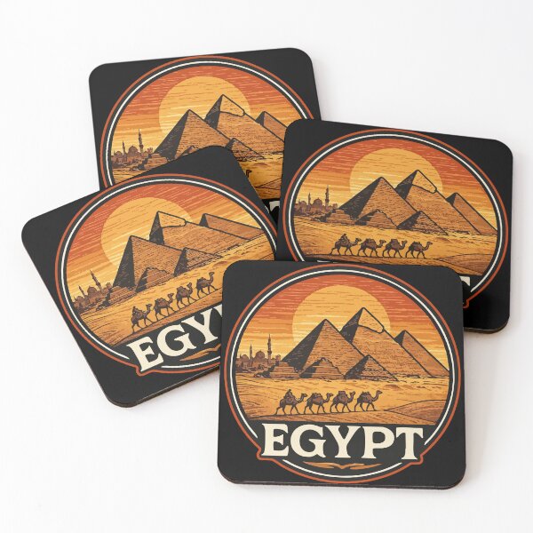 Item preview, Egypt Piramids Vintage Travel designed and sold by TomFrontierArt.