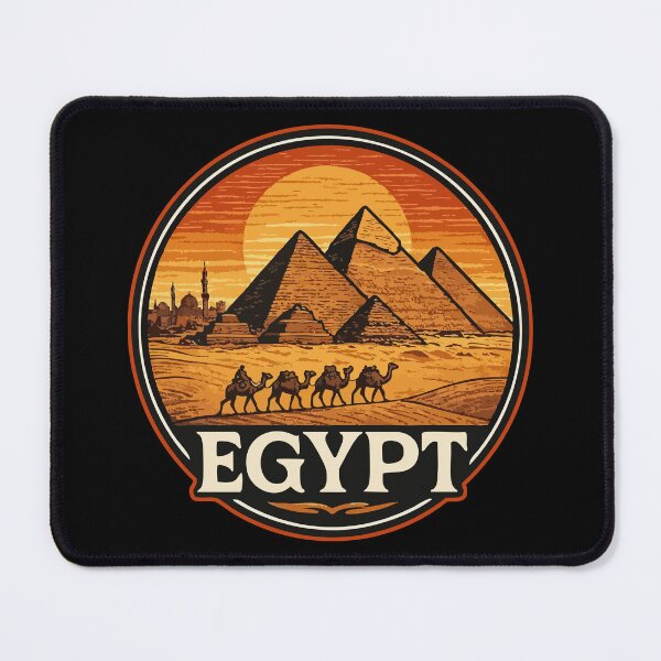 Item preview, Egypt Piramids Vintage Travel designed and sold by TomFrontierArt.
