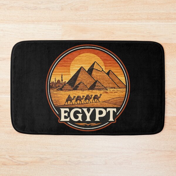 Item preview, Egypt Piramids Vintage Travel designed and sold by TomFrontierArt.