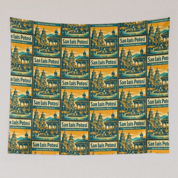 Item preview, Arte turístico de viajes vintage de San Luis Potosí, México designed and sold by TravelersGems.