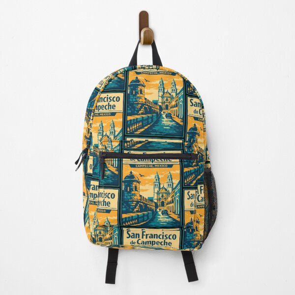 Item preview, San Francisco de Campeche, Mexico Vintage Travel Tourism Art designed and sold by TravelersGems.
