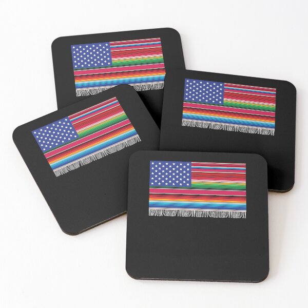 Item preview, Mexican American USA Flag Serape Cinco De Mayo for Women Men designed and sold by Cheesymatiion.