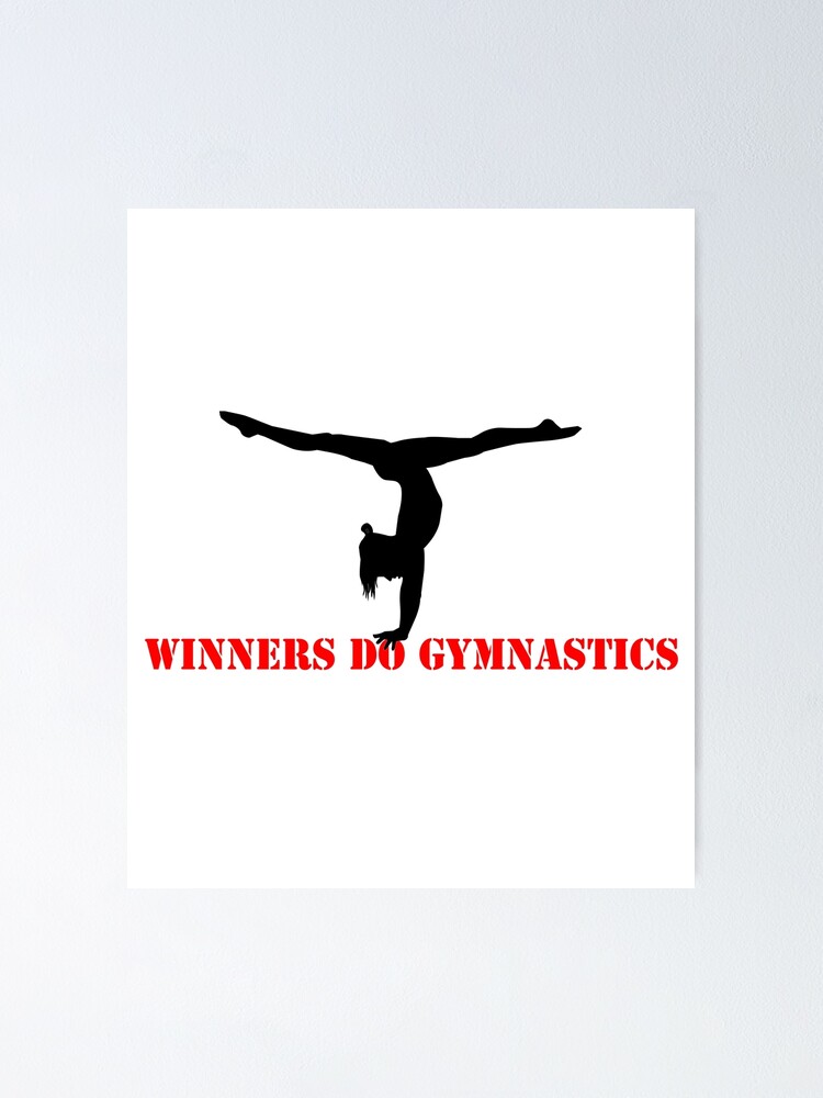 "Winner gymnastics" Poster by mtsdesign Redbubble