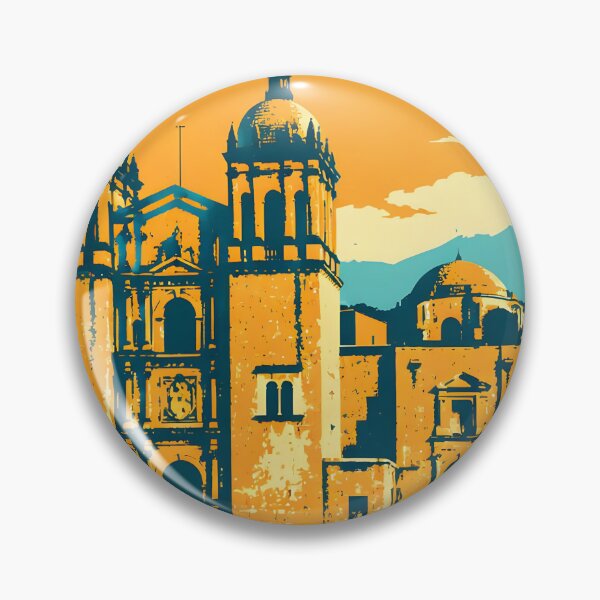 Item preview, Oaxaca de Juarez, Mexico Vintage Travel Tourism Art designed and sold by TravelersGems.
