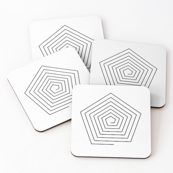 Item preview, Pentagonal Spiral Geometric Design – Minimalist Abstract Art designed and sold by jmatix.