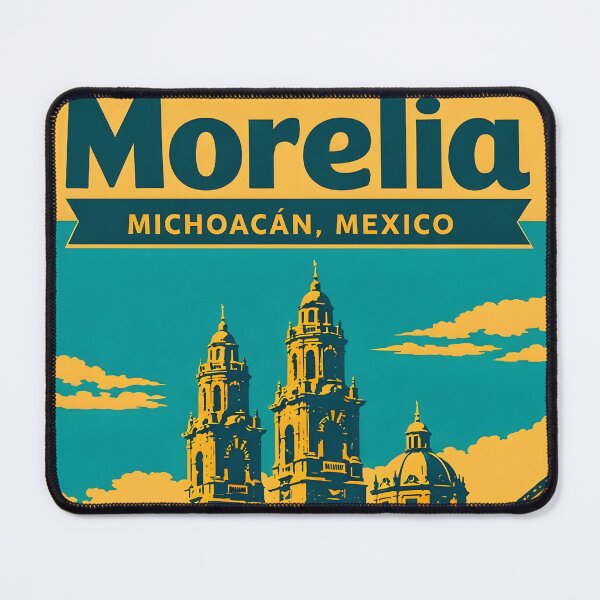 Item preview, Morelia Michoacan, Mexico Vintage Travel Tourism Art designed and sold by TravelersGems.