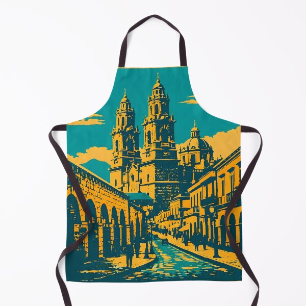 Item preview, Morelia Michoacan, Mexico Vintage Travel Tourism Art designed and sold by TravelersGems.