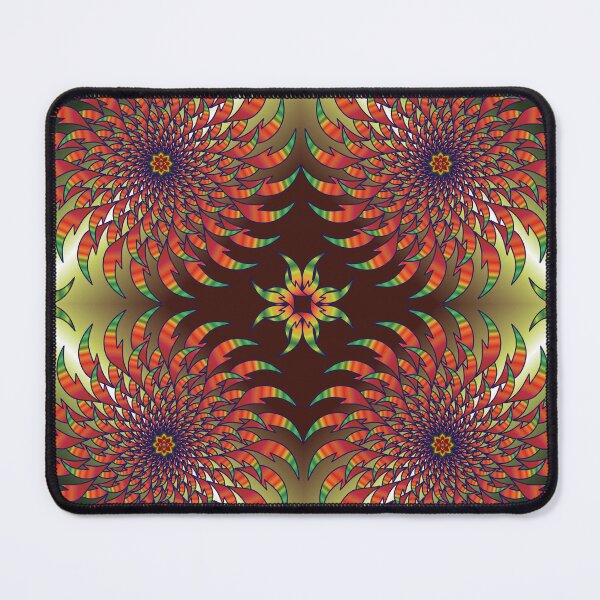 Item preview, Emerald Gold Spiral Mandala Tile designed and sold by OIL Pattern Design .