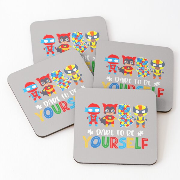 Item preview, Dare to Be Yourself Autism Awareness Superheroes designed and sold by mjohnson9.