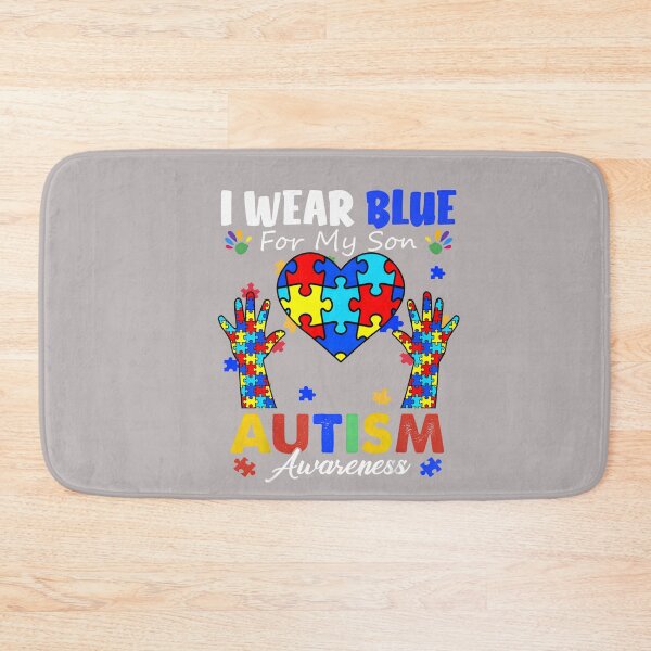Item preview, I Wear Blue For my son Autism Awareness men women kids mom  designed and sold by mjohnson9.