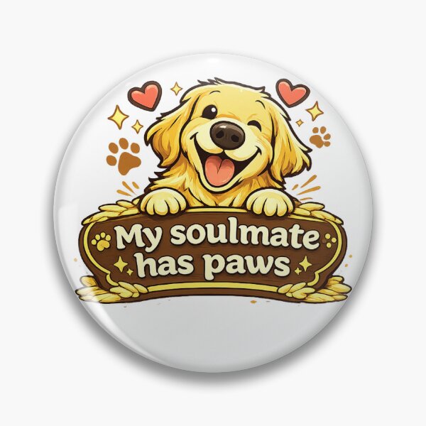 Item preview, My Soulmate Has Paws Golden Retriever Gift designed and sold by WildVista.