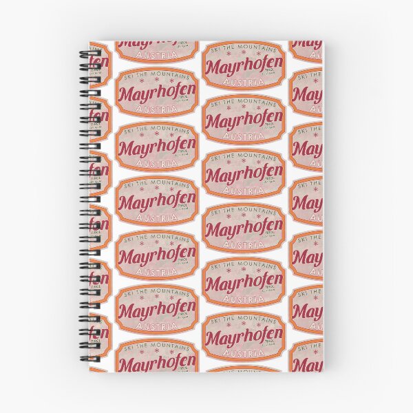 Item preview, Mayrhofen, Austria, Tirol, Ski, textured skiing badge designed and sold by Wanderful-roads.