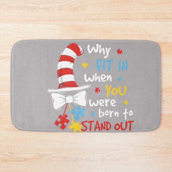 Item preview, Autism Awareness for Teacher Why Fit in Doctor Cat Hat Cool  designed and sold by KathieFaugh.
