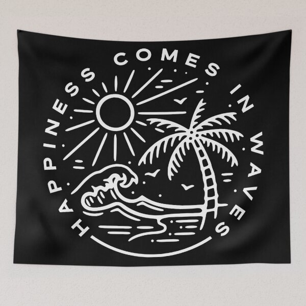 Item preview, Happiness Comes In Waves designed and sold by Shopeon Designs.