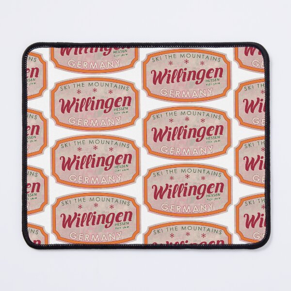 Item preview, Willingen, Germany, Hessen, Ski, textured skiing badge designed and sold by Wanderful-roads.