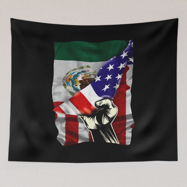 Item preview, Half American Flag Mexican Roots USA Flag Mexico DNA designed and sold by Cheesymatiion.