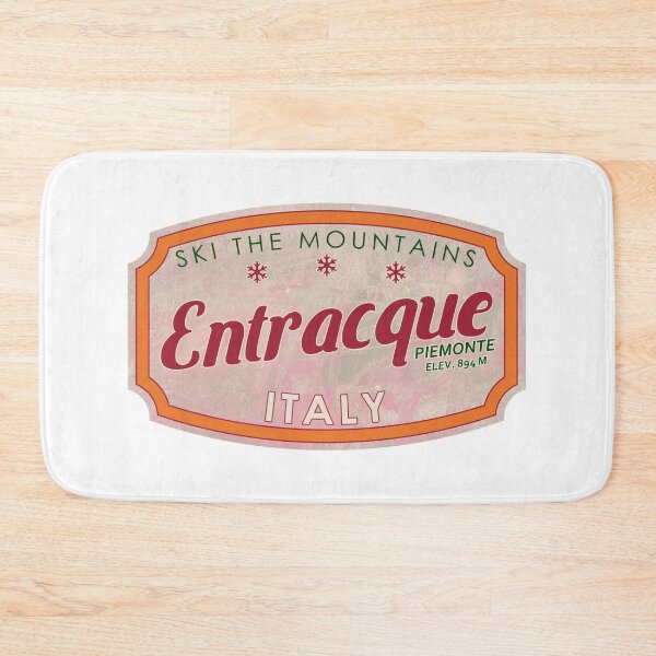 Item preview, Entracque, Italy, Piemonte, Ski, textured skiing badge designed and sold by Wanderful-roads.