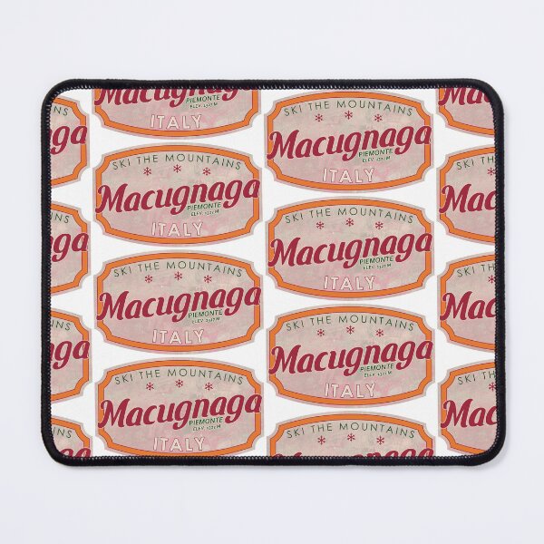 Item preview, Macugnaga, Italy, Piemonte, Ski, textured skiing badge designed and sold by Wanderful-roads.
