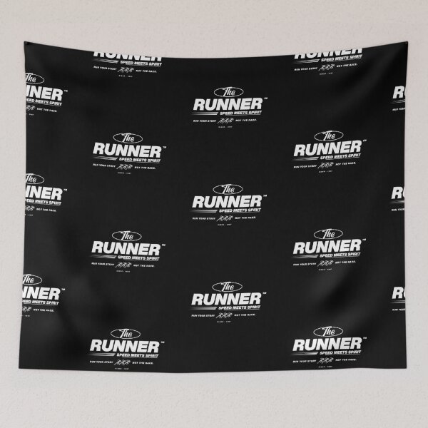 Item preview, The Runner - Speed Meets Spirit Athletic Typography designed and sold by MotionBanana Art.