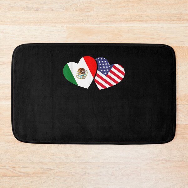 Item preview, Mexican USA Flag Hearts Mexico designed and sold by Cheesymatiion.