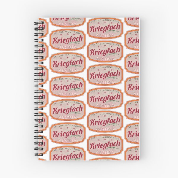 Item preview, Krieglach, Austria, Steiermark, Ski, textured skiing badge designed and sold by Wanderful-roads.