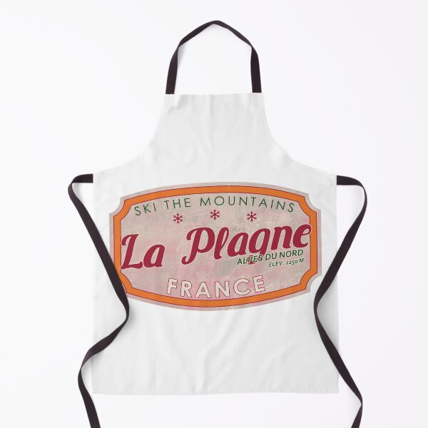 Item preview, La Plagne, France, Alpes du Nord, Ski, textured skiing badge designed and sold by Wanderful-roads.