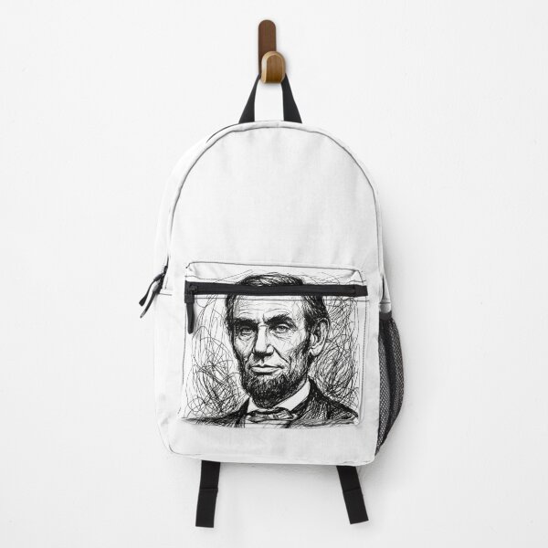 Item preview, Abraham Lincoln Scribble Line Art Portrait designed and sold by Shoot-The-Moon.