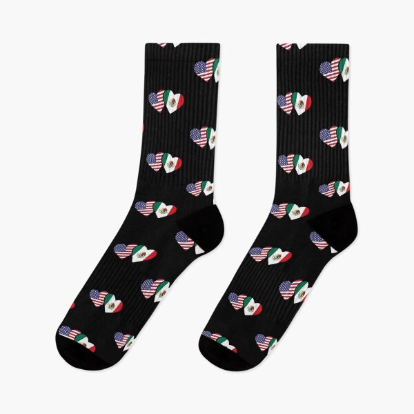 Item preview, Mexico USA Flag Heart Mexican American Love designed and sold by Cheesymatiion.