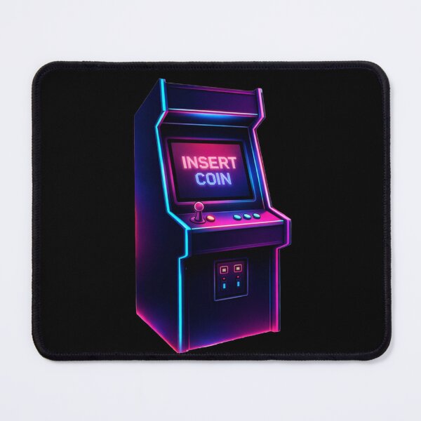 Item preview, Retro Arcade Machine Sticker – Neon 80s Insert Coin Design designed and sold by DPSz.