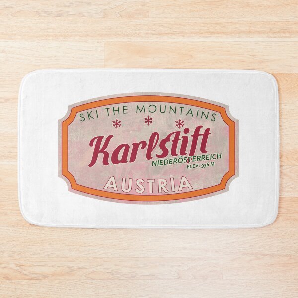 Item preview, Karlstift, Austria, Niederösterreich, Ski, textured skiing badge designed and sold by Wanderful-roads.