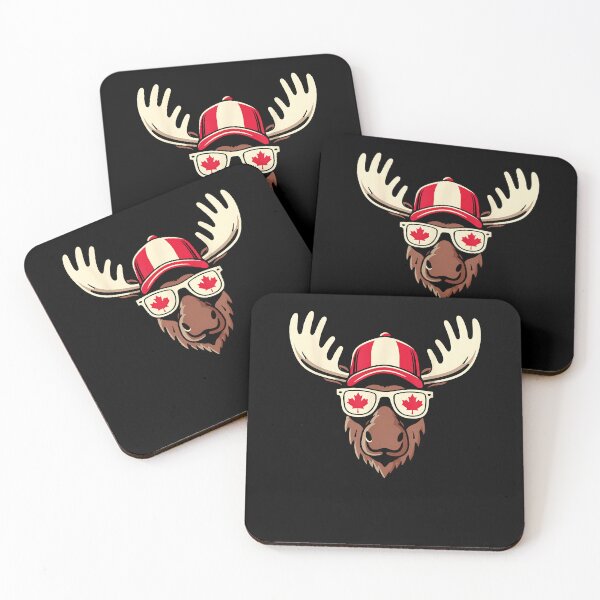 Item preview, Canada Day Canadian Flag Maple Leaf Moose Sunglasses designed and sold by Cheesymatiion.