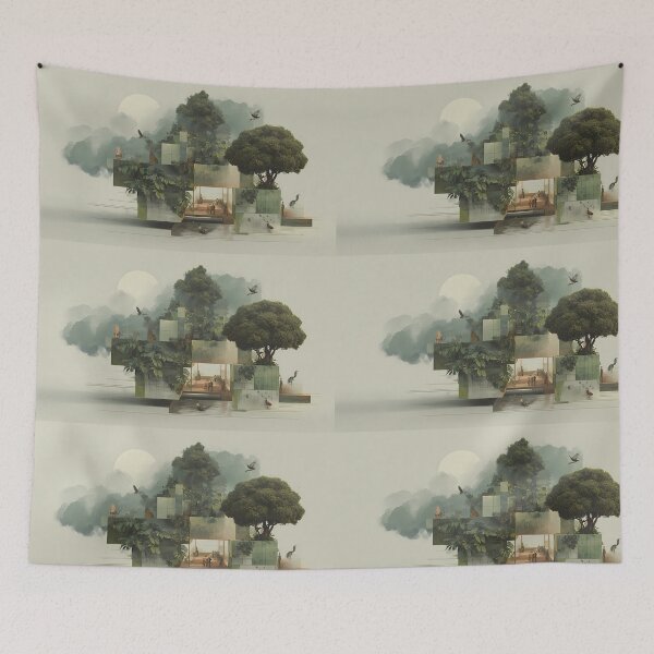 Item preview, 3D Surreal Imagery Blending Nature Mythology Human Emotion designed and sold by ART ATTACK ZONE.