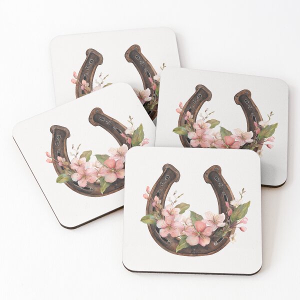Item preview, Horse shoe with flowers luck charm designed and sold by MendaciousMina.