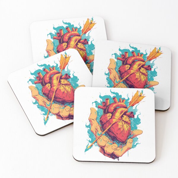 Item preview, Pierced Heart – Anatomical Love Arrow Dark Pop Art designed and sold by YSiGn_.