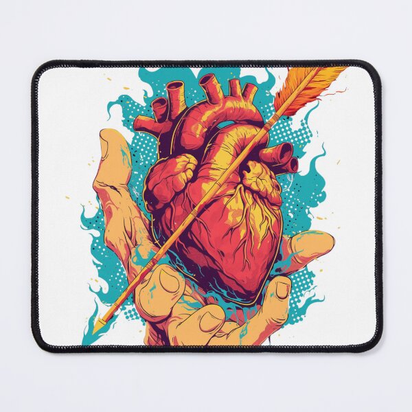 Item preview, Pierced Heart – Anatomical Love Arrow Dark Pop Art designed and sold by YSiGn_.