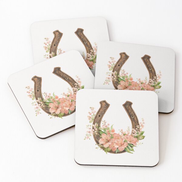 Item preview, Horse shoe with flowers luck charm designed and sold by MendaciousMina.