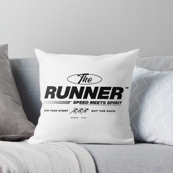 Item preview, The Runner - Speed Meets Spirit Athletic Typography (black) designed and sold by MotionBanana Art.
