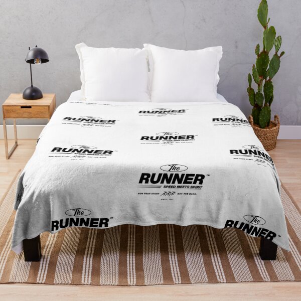 Item preview, The Runner - Speed Meets Spirit Athletic Typography (black) designed and sold by MotionBanana Art.