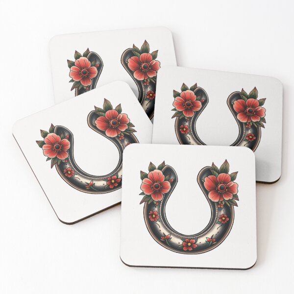 Item preview, Horse shoe with flowers luck charm designed and sold by MendaciousMina.