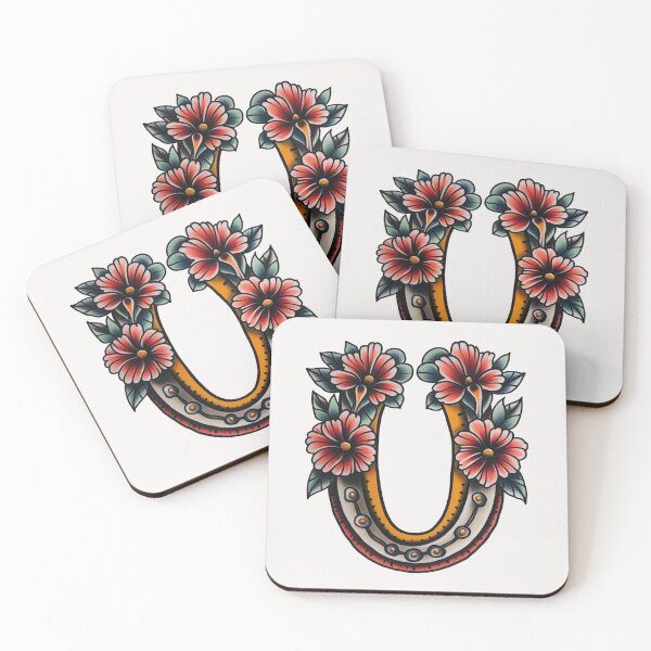 Item preview, Horse shoe with flowers luck charm designed and sold by MendaciousMina.