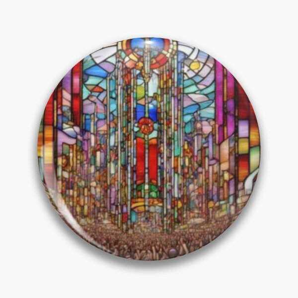 Item preview, Stained Glass Ascension Crowd designed and sold by Starsleuth.