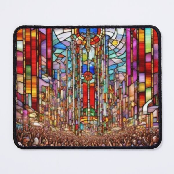 Item preview, Stained Glass Ascension Crowd designed and sold by Starsleuth.