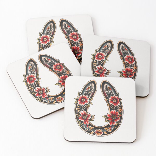 Item preview, Horse shoe with flowers luck charm designed and sold by MendaciousMina.
