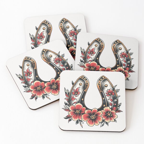 Item preview, Horse shoe with flowers luck charm designed and sold by MendaciousMina.