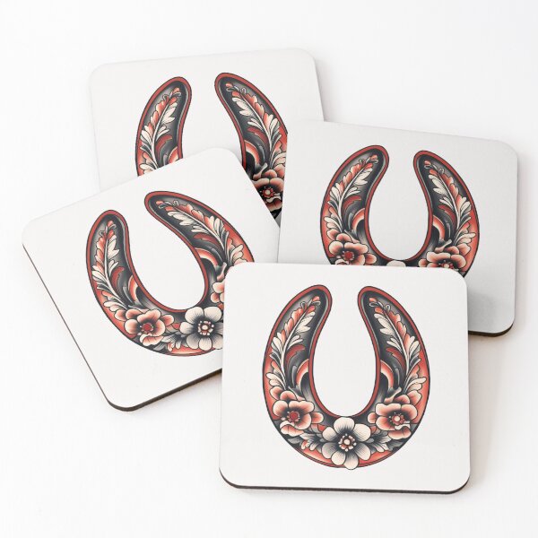 Item preview, Horse shoe with flowers luck charm designed and sold by MendaciousMina.